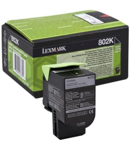 Lexmark 80C10K0, Return Program Toner Cartridge Black, CX310, CX410, CX510- Original