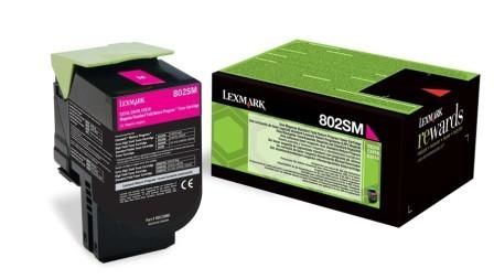 Lexmark 802SM, Return Program Toner Cartridge Magenta, CX410, CX510- Original