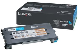 Lexmark C500S2CG Toner Cartridge, C500, X500, X502 - Cyan Genuine