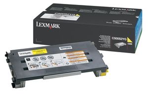 Lexmark C500S2YG Toner Cartridge, C500, X500, X502 - Yellow Genuine