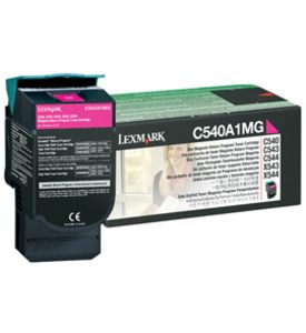 Lexmark C540A1MG, Return Program Toner Cartridge Magenta, C540, C543, C544, C546- Original