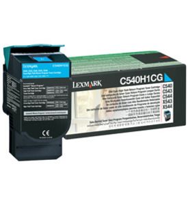 Lexmark C540H1CG, Return Program Toner Cartridge HC Cyan, C540, C543, C544, C546- Original