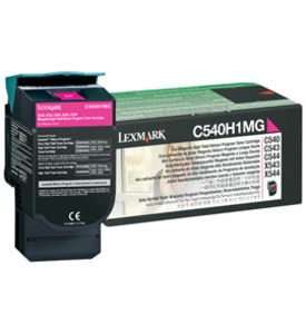Lexmark C540H1MG, Return Program Toner Cartridge HC Magenta, C540, C543, C544, C546- Original