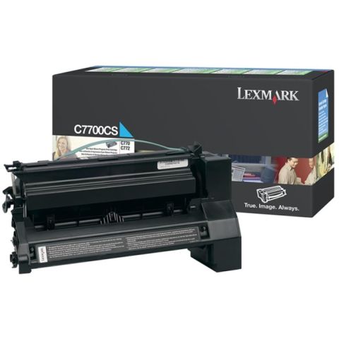 Lexmark C7700CS, Return Program Toner Cartridge Cyan, C770, C772, C722- Original