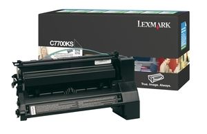 Lexmark C7700KS, Return Program Toner Cartridge Black, C770, C772, C722- Original