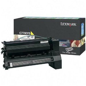 Lexmark C7700YS, Return Program Toner Cartridge Yellow, C770, C772, C722- Original