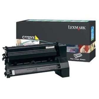 Lexmark C7722YX, Toner Cartridge Extra HC Yellow, C772, X722- Original