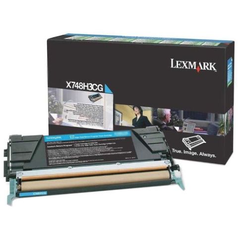 Lexmark X748H3CG, Toner Cartridge Cyan, X748- Original