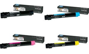 Lexmark X950X2, Toner Cartridge Extra HC 4 Colour ValuePack, X950, X952, X954- Original 