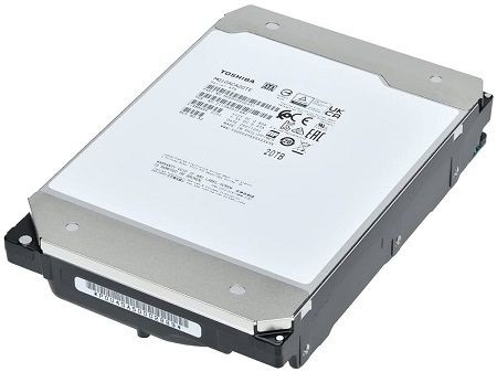 Toshiba MG10ACA20TE, Internal Hard Disk Server for NAS 3.5" Enterprise HDD, 20TB, SATA 7200rpm  