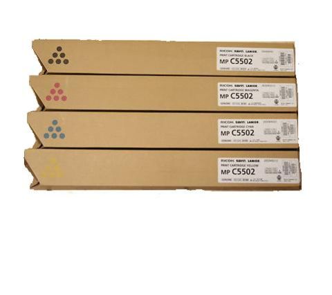 Ricoh 841755, 841756, 841757, 841758, Toner Cartridge Value Pack, MP C4502, MP C5502- Original 