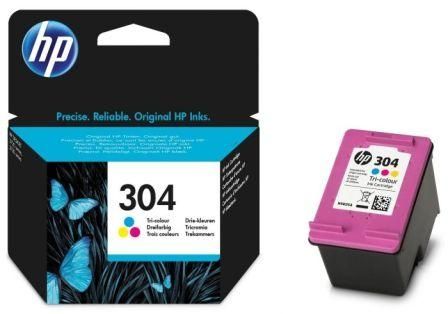 HP N9K05AE, 304, Ink Cartridge Tri-Colour, Deskjet 2600, 2620, 3733, 3762- Original