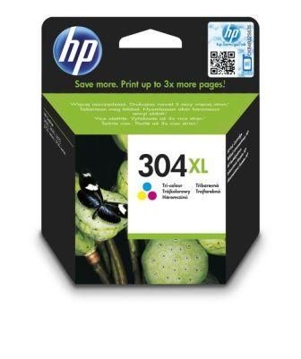 HP N9K07AE, 304XL, Ink Cartridge HC Tri-Colour, Deskjet 2600, 2634, 3720, 3760- Original