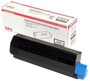 Oki 42127457 Toner Cartridge HC Black, C5250, C5450, C5510, C5540, Type C6 - Genuine 