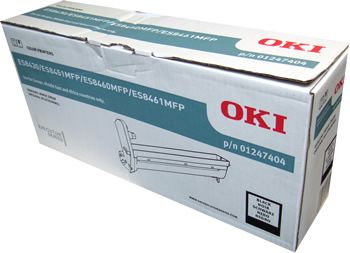 OKI 01247404, Drum Unit Black, ES8430, ES8451, ES8460, ES8461- Genuine