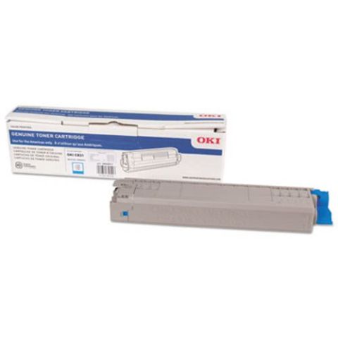 Oki 44844511, Toner Cartridge Cyan, C831, MC873- Original