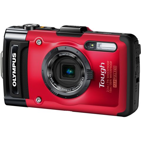 Olympus, Stylus Tough TG-3, Digital Camera- Red 