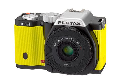Pentax Imaging K-01 Yellow Single Kit Camera + 40mm Lens