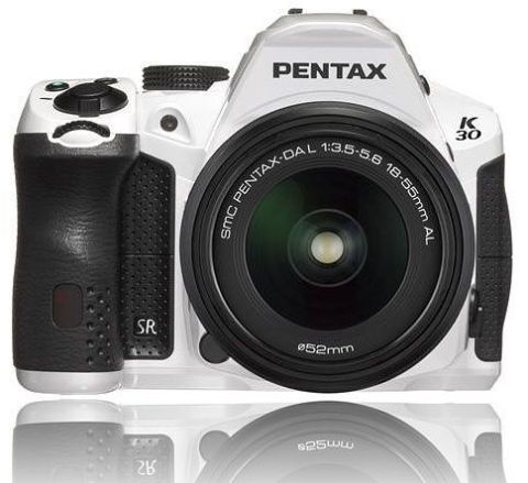 Pentax Imaging K-30 White Digital SLR Camera + 18-55mm WR Lens