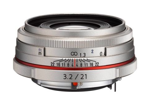 Pentax HD Pentax DA 21mm F3.2 AL Limited lens (Silver)