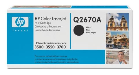 HP Q2670A, Toner Cartridge- Black, Color LaserJet 3500, 3550, 3700- Original