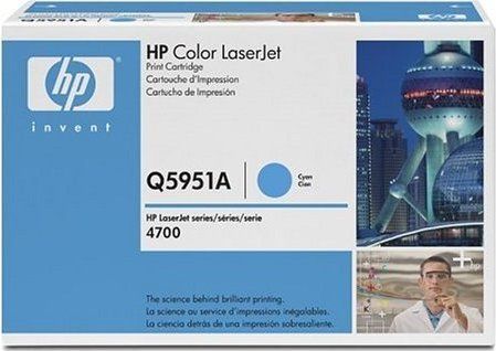 HP Q5951A, Toner Cartridge Cyan, Laserjet 4700- Original