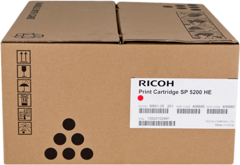 Ricoh 406689, Toner Cartridge Black, SP 5200DN, SP 5210DN- Original