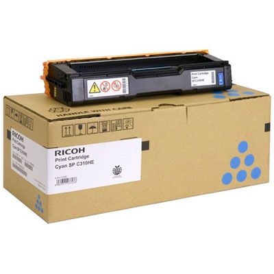 Ricoh 407637, Toner Cartridge HC Cyan, SP C310, C311, C312, C320, C231, C232- Original