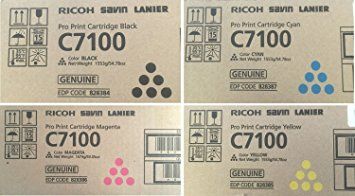 Ricoh 828384, 828385, 828386, 828387, Toner Cartridge Value Pack, Pro C7100, C7110- Original