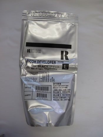 Ricoh 887951 Developer Black, Type L, 6010, 6110, 6513 - Genuine