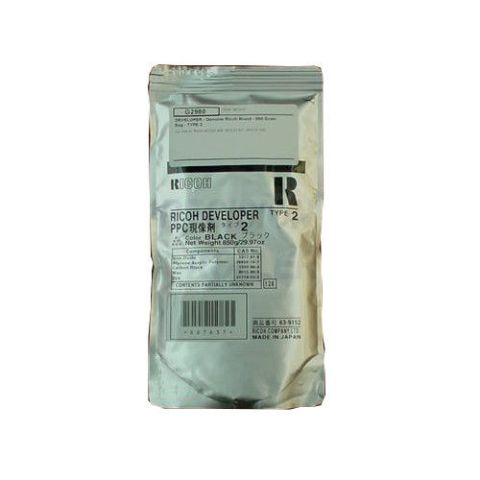 Ricoh A1339640 Developer Black, Type 2, 400, 401, 500 - Genuine