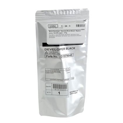 Ricoh D1979641, Developer Black, MP2554, 3054, 3554- Original