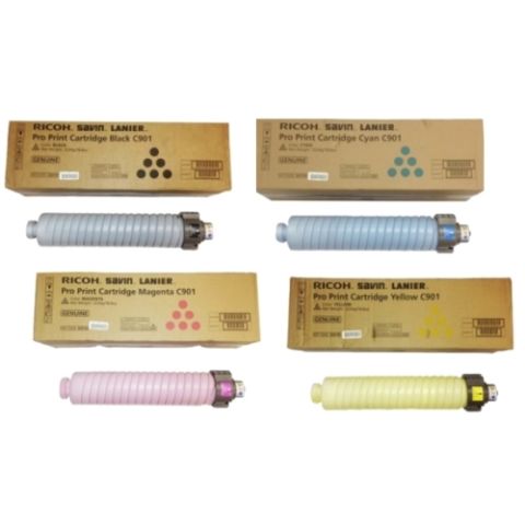 Ricoh 828302, 828303, 828304, 828305, Toner Cartridge Value Pack, Pro C901- Original