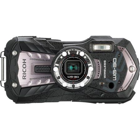 Ricoh, WG-30W, Wifi Waterproof Digital Camera- Carbon Grey