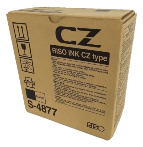 Risograph S-4877, Ink Cartridge Black x 2, CZ100, CZ180- Original