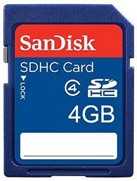 Sandisk 4GB SDHC Card - Class 4