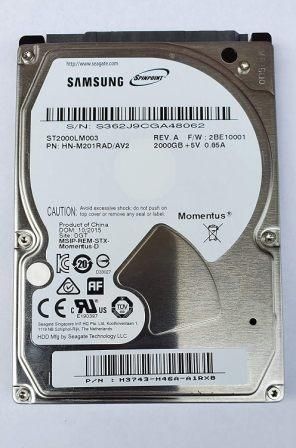 Seagate Samsung ST2000LM003, 2.5" Internal 9MM Laptop Hard Drive