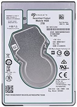 Seagate ST2000LM007, 2TB, 2.5" SATA 6Gb/s Laptop PS4 Hard Drive