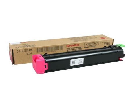 Sharp DX-C38GTM, Toner Cartridge Magenta, DX C310, C311, C380, C381, C400- Original