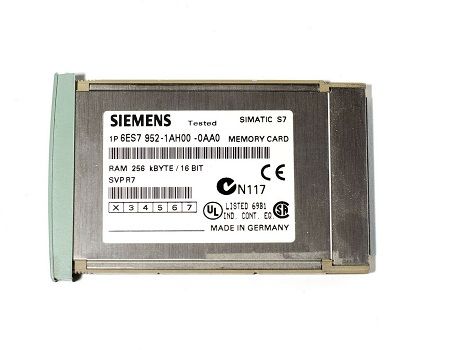 Siemens 6ES7952-1AH00-0AA0, SIMATIC S7, RAM Memory Card for S7-400, long design, 256 Kbyte 