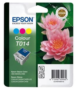 Epson T014 Ink Cartridge - Tri-Colour Genuine