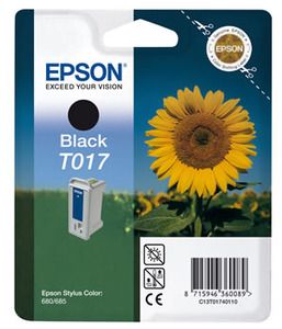 Epson T017 Ink Cartridge - Black Genuine