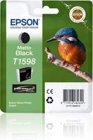 Epson C13T15984010, T1598, Ink Cartridge Matt Black, Stylus Photo R2000- Original