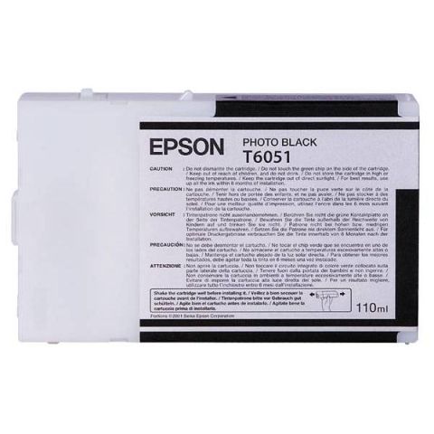 Epson T6051, C13T605100, Ink Cartridge Photo Black, Stylus Pro 4800, 4880- Original