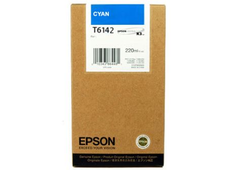 Epson T6142, Ink Cartridge HC Cyan, Stylus Pro 4400, 4450- Original 