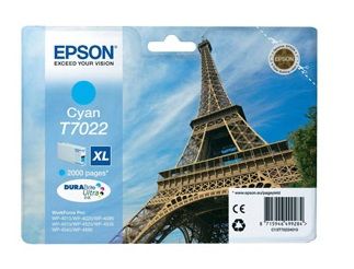 Epson C13T70224010, Ink Cartridge XL Cyan, WP-4015, WP-4095, WP-4515, WP-4525- Original