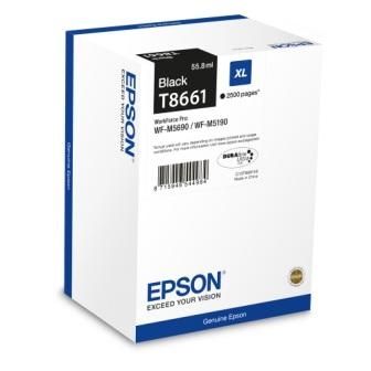 Epson T8661, Ink Cartridge Black, WF-M5190, M5690- Original