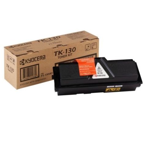 Kyocera TK130, Toner Cartridge- Black, FS1028, FS1128, FS1300, FS1350- Original