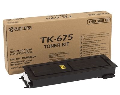 Kyocera Mita TK-675, Toner Cartridge Black, KM2540, KM2560, KM3040, KM3060- Original