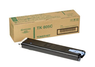 Kyocera Mita TK-805C, Toner Cartridge Cyan, KM C850- Original